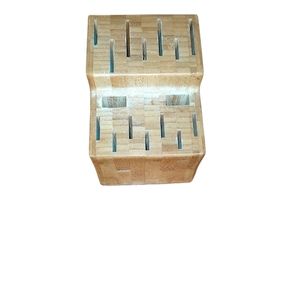 Pampered Chef Bamboo Block. Condition is "Used"